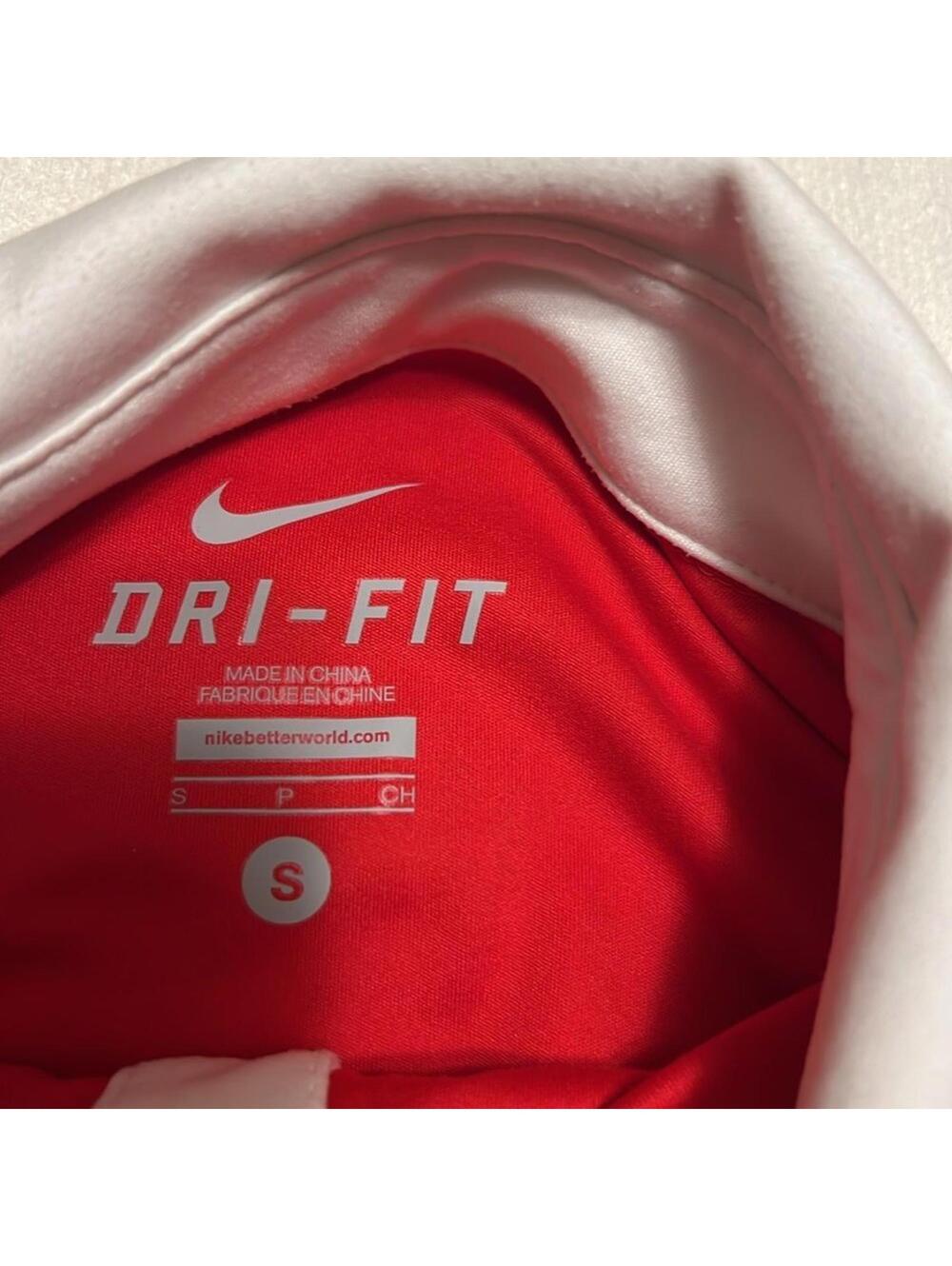 Nike Dri-FIT Red White Black Colorblock Polo Shirt Men's Small - Picture 6 of 6
